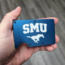 SMU Engraved Metal Slim Wallet