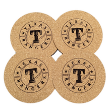 Texas Rangers Cork Coaster Set