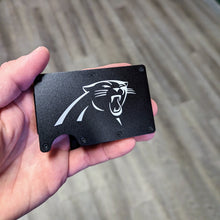 Carolina Panthers Engraved Metal Slim Wallet