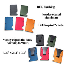 Custom Engraved Metal Slim Wallets - RFID Blocking