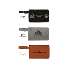 Custom Engraved Luggage Tags - Leatherette
