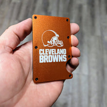 Cleveland Browns Engraved Slim Wallet - RFID Blocking - Metal