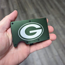 Green Bay Packers Engraved Slim Wallet - Metal - RFID Blocking