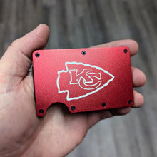 Kansas City Chiefs Engraved Metal Slim Wallet