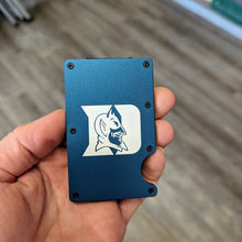 Duke Blue Devils Engraved Metal Slim Wallet