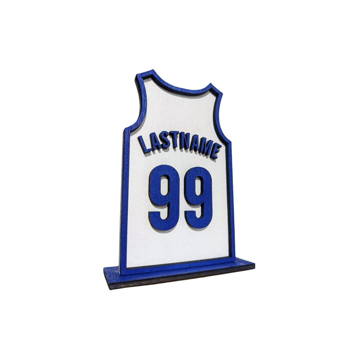 Custom Basketball Jersey Mini Shelf Sign - R2 Creative Designs
