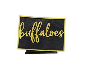 Colorado Buffaloes Shelf Sign - R2 Creative Designs