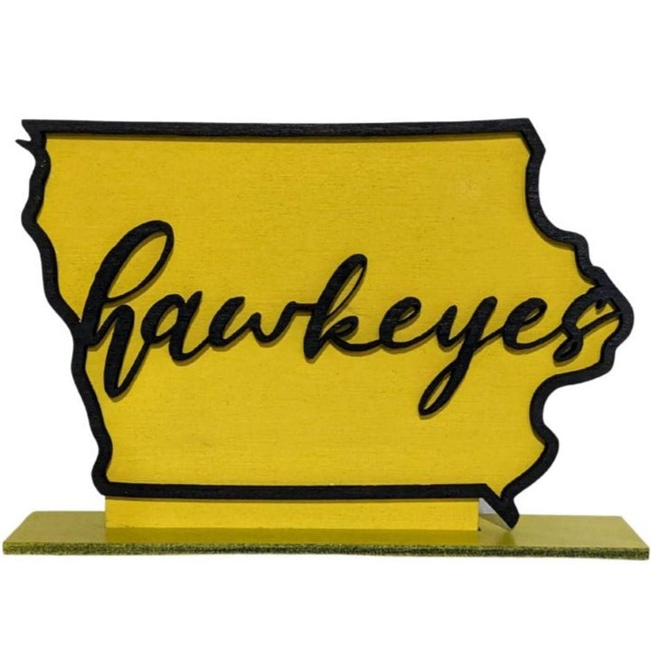 University of Iowa Hawkeyes Mini Shelf Sign - R2 Creative Designs
