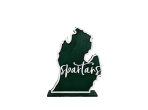 Michigan State Spartans Mini Shelf Sign - R2 Creative Designs