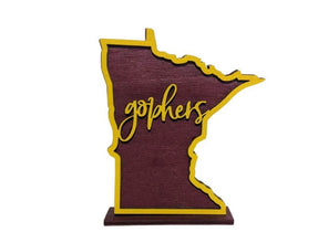 Minnesota Golden Gophers Shelf Sign - R2 Creative Designs