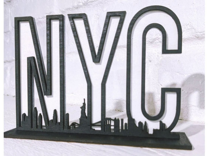 New York City NYC Skyline Sign - R2 Creative Designs