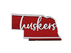 University of Nebraska Corn Huskers Mini Shelf Sign - R2 Creative Designs