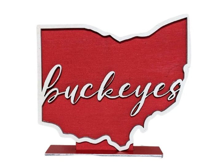 Ohio State University Buckeyes Mini Shelf Sign - R2 Creative Designs