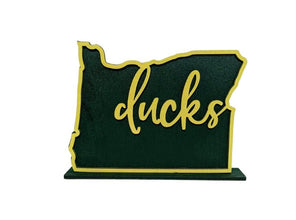 Oregon Ducks Shelf Sign - R2 Creative Designs