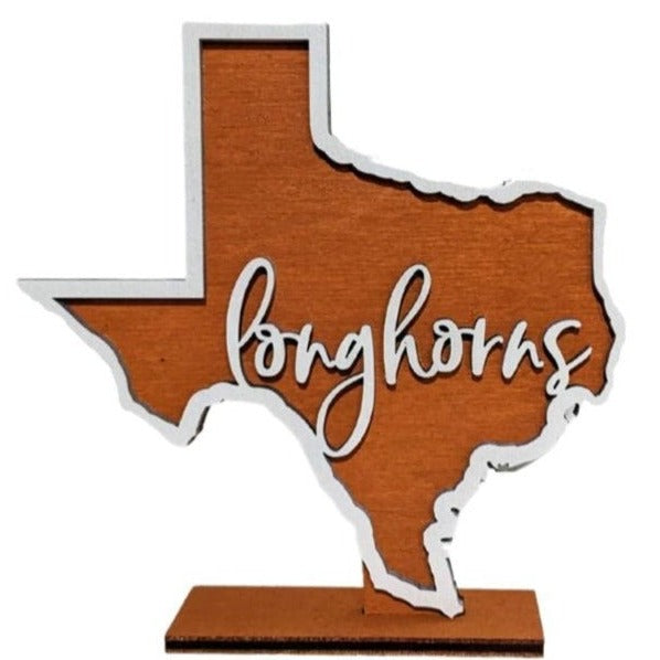 University of Texas Longhorns Mini Shelf Sign - R2 Creative Designs