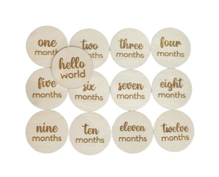 Baby Monthly Milestone Rounds - R2 Creative Designs