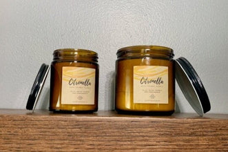 Citronella Brown Jar Candles - R2 Creative Designs