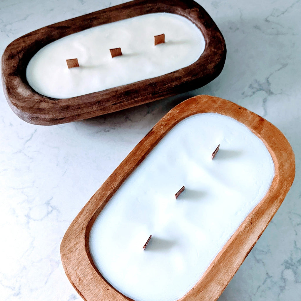 Wood Dough Bowl Candles – R2 Creative Designs